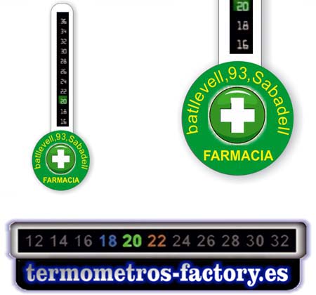 TERMOMETROS para iman de nevera