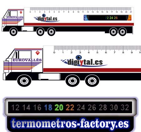 TERMOMETROS para regla camion