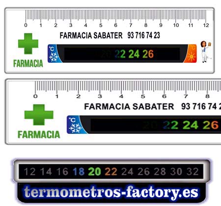 TERMOMETROS PARA REGLAS PVC